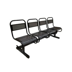 Театральные Секция перфорированная 4х местная, сварная - фото