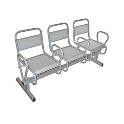 Театральные Секция перфорированная 3х местная - фото